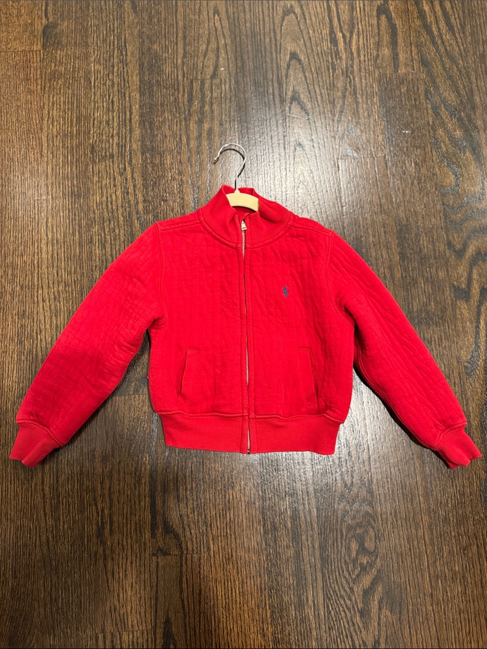 Ralph Lauren Kids Red Quilted Zip Jacket